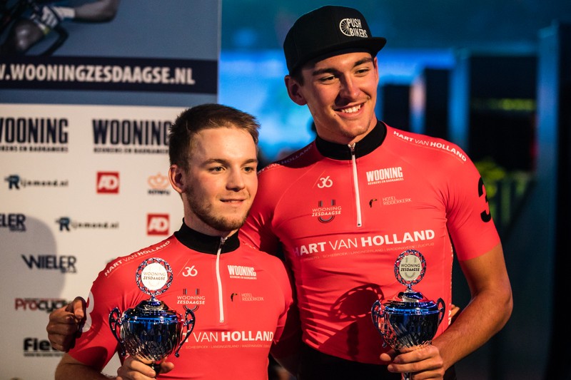 Moritz Sieger inm U 23 Madison in Rotterdam